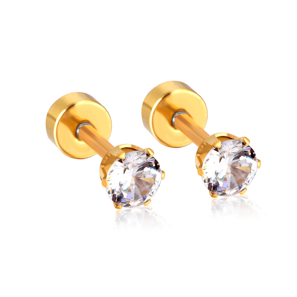Damen Ohrstecker mit funkelndem Kristall und hochwertigem Edelstahl Shop Nory
