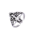 Damenring mit kunstvollem floralem Design und verstellbarem Stil Shop Nory