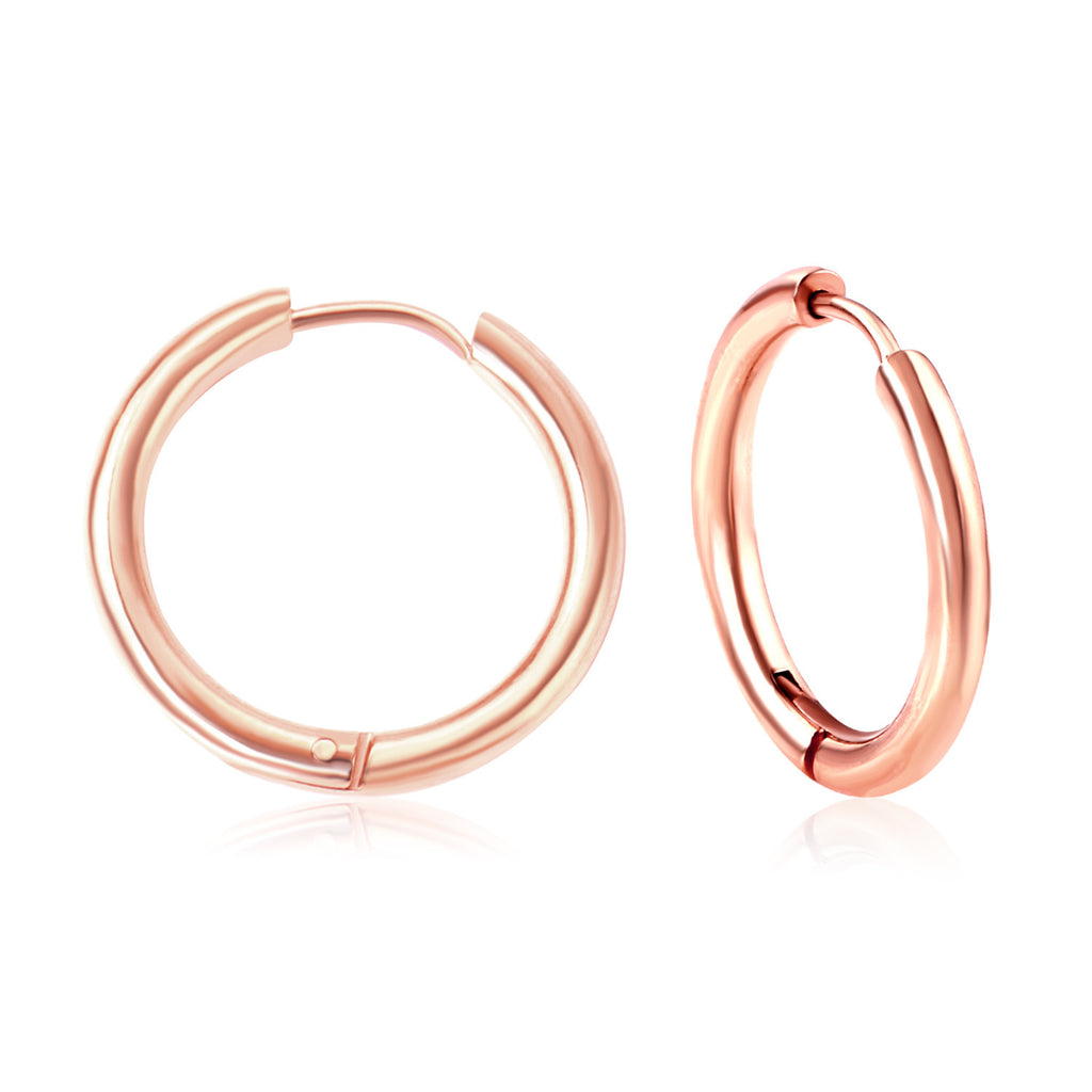 Damen Hängende Ohrringe aus hochwertigem Edelstahl mit rosé goldplattierter Oberfläche Shop Nory