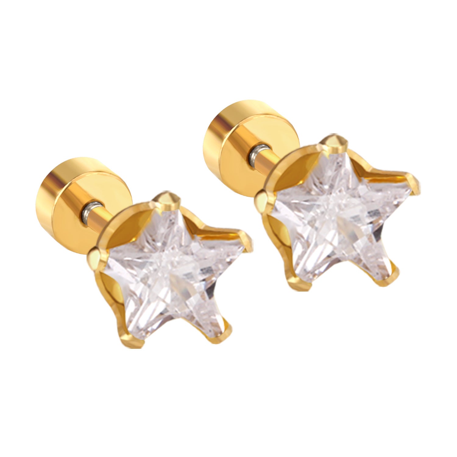 Damen Ohrstecker mit funkelndem Sternenmotiv aus hochwertigem Edelstahl Shop Nory