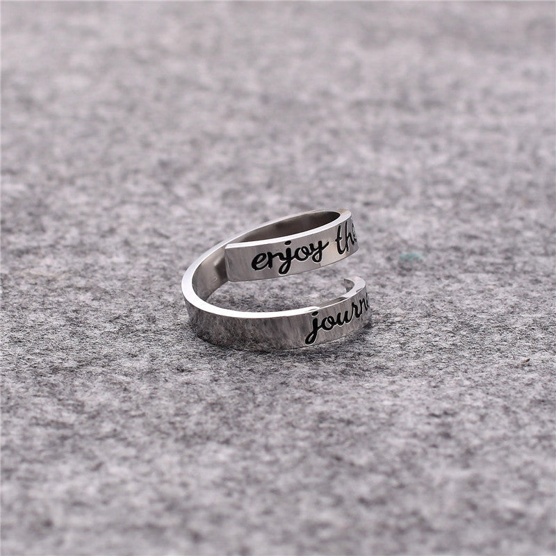 Damen Motivationsring mit inspirierendem Schriftzug Shop Nory