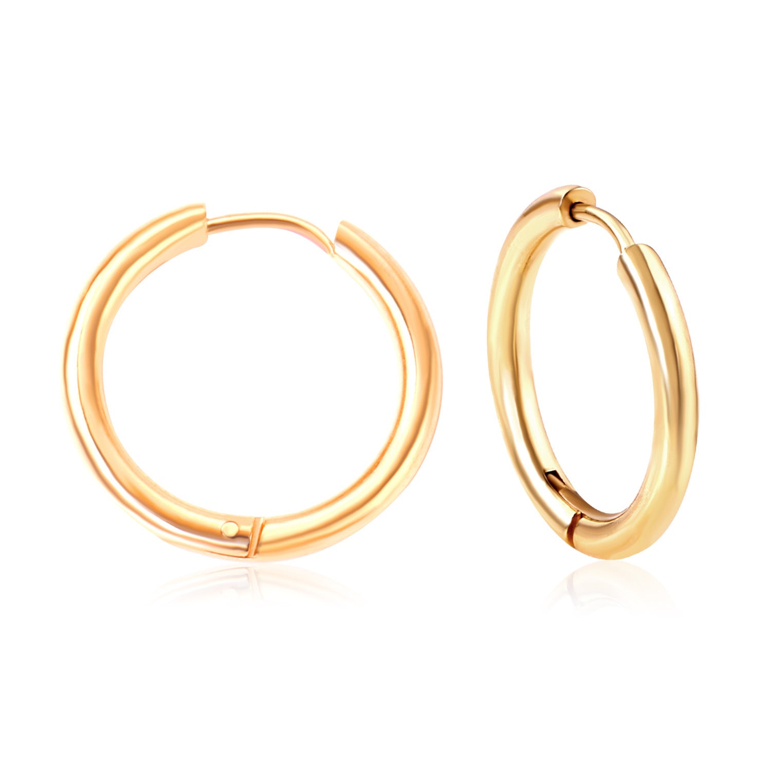 Damen Hängende Ohrringe aus hochwertigem Edelstahl mit rosé goldplattierter Oberfläche Shop Nory