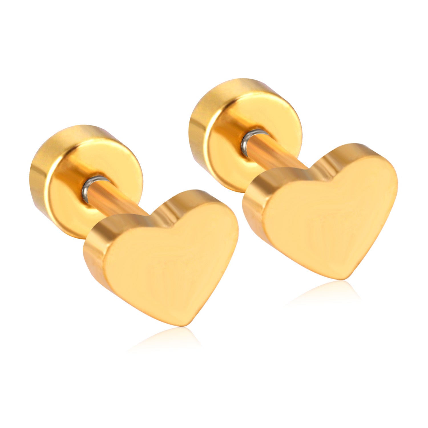 Damen Ohrringe mit herzförmigem Design aus hochwertigem Edelstahl Shop Nory