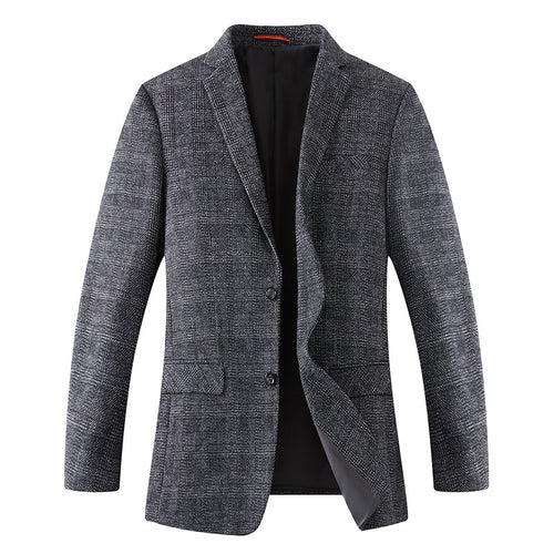 Herren Wollmischstoff Slim-Fit Sakko mit Glencheck-Muster und gesteppter Innenfütterung Shop Nory