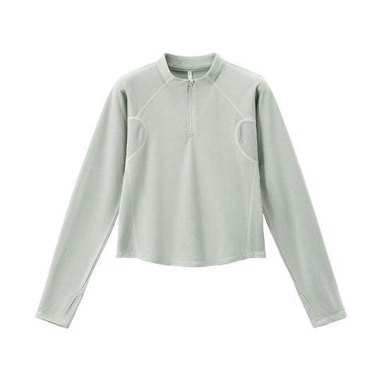 Leichtes Herren-Sweatshirt mit halbem Reißverschluss