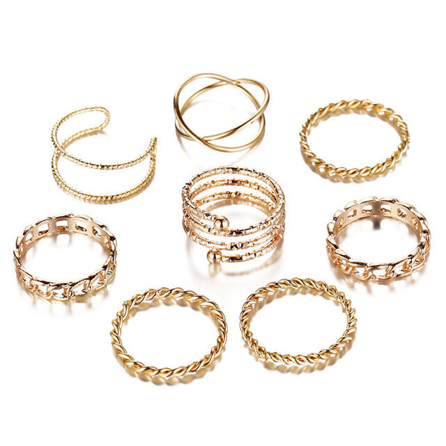 Damen Ring-Set mit eleganten Designs Shop Nory