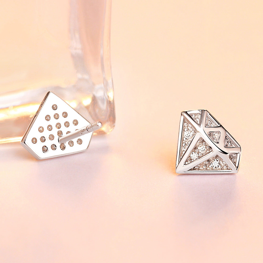 Damen Ohrstecker im modernen Diamantdesign Shop Nory
