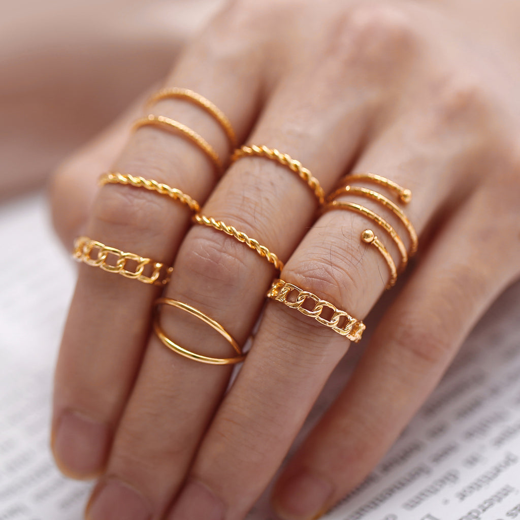 Damen Ring-Set mit eleganten Designs Shop Nory