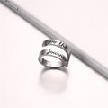 Damen Motivationsring mit inspirierendem Schriftzug Shop Nory