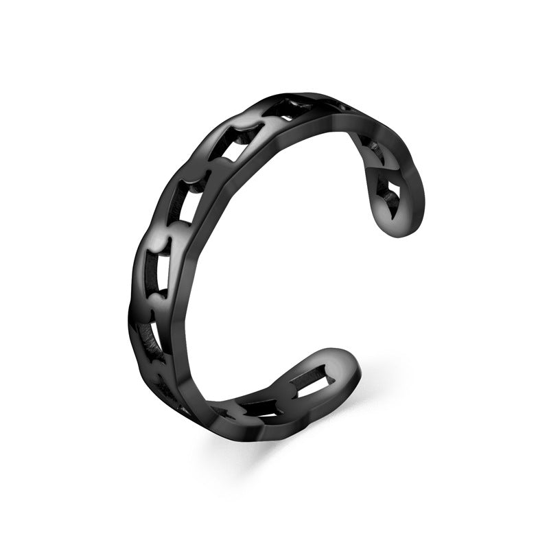 Damen Offener Ring mit raffinierter Kettenstruktur Shop Nory