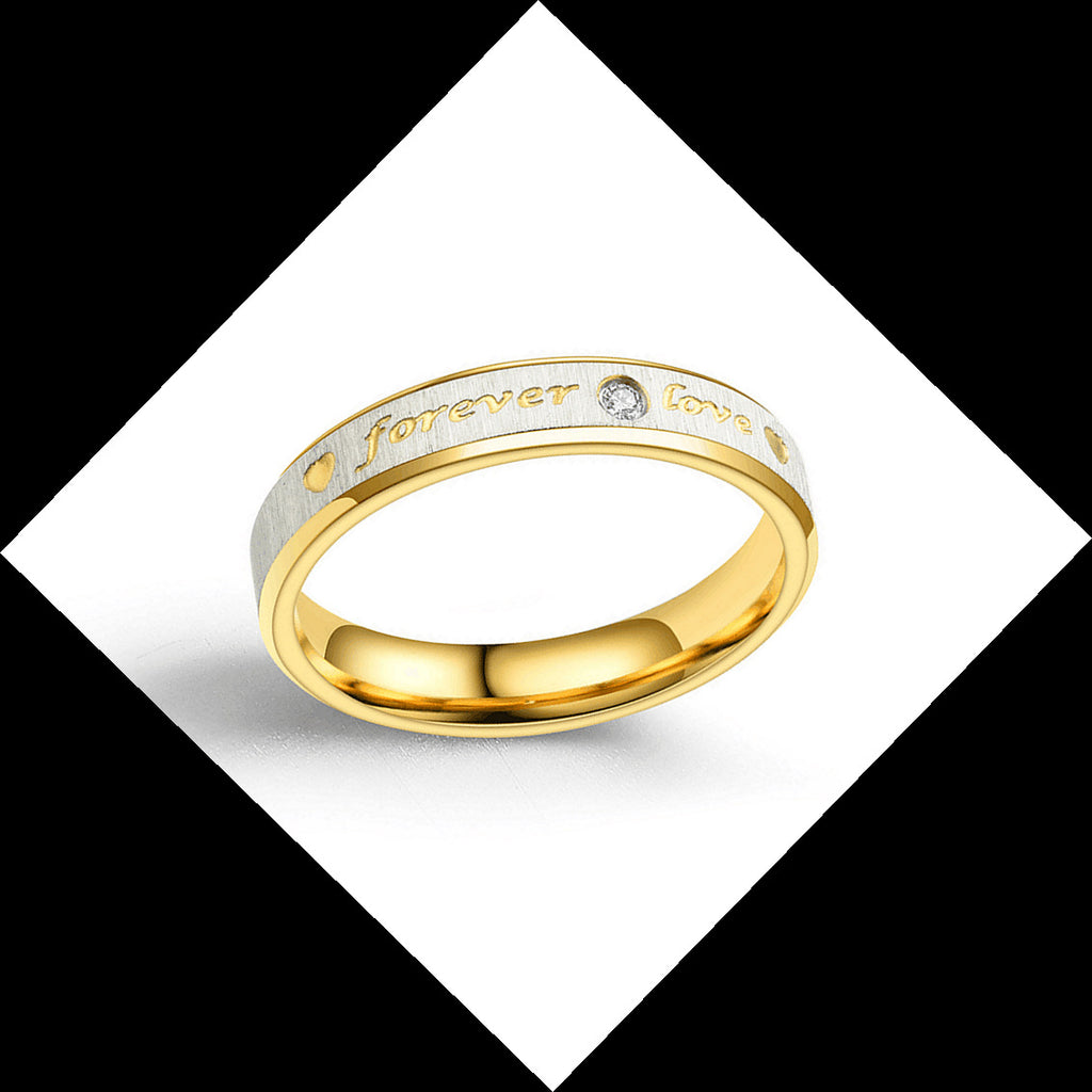 Damen Ring mit elegantem graviertem Schriftzug und funkelndem Zirkonia Shop Nory