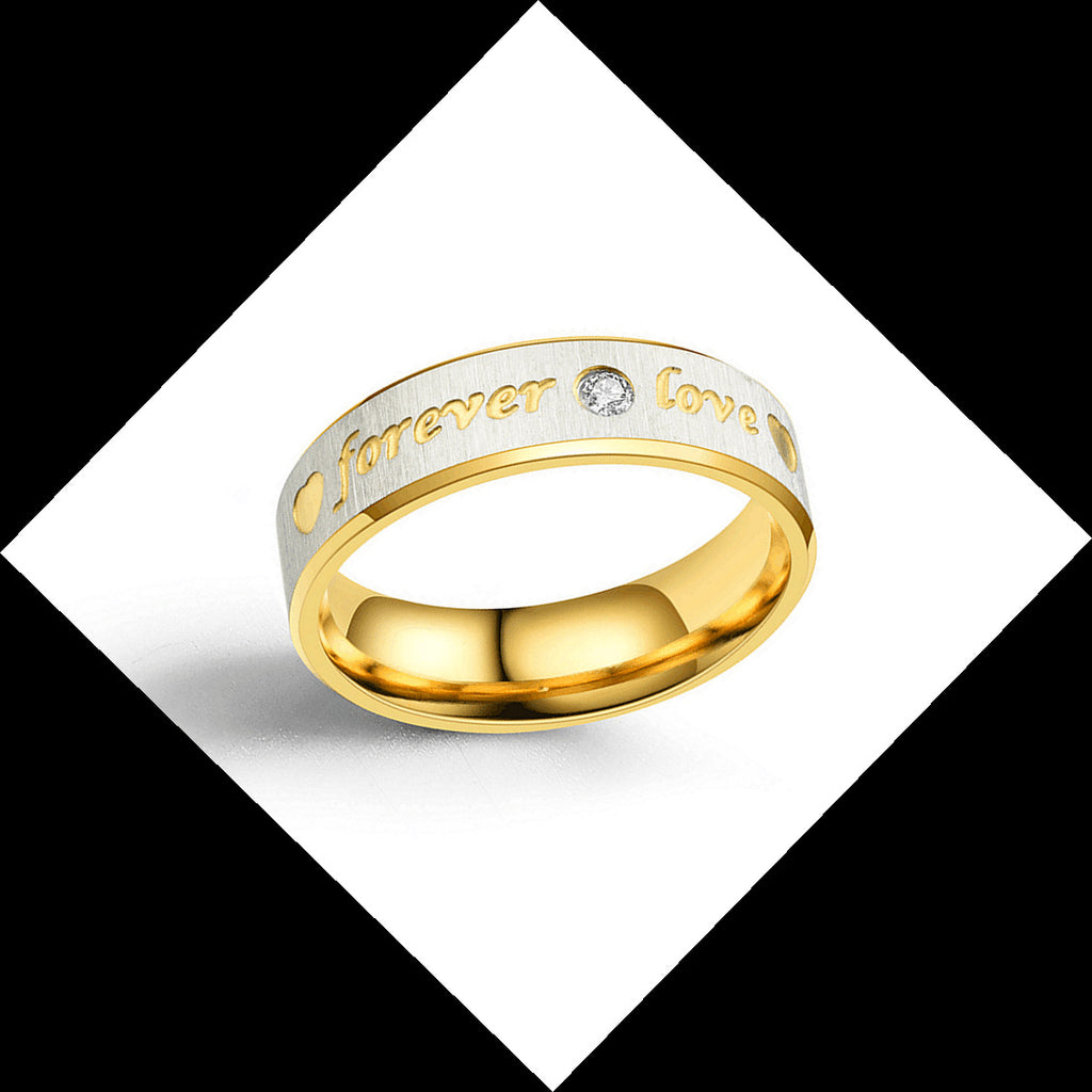 Damen Ring mit elegantem graviertem Schriftzug und funkelndem Zirkonia Shop Nory
