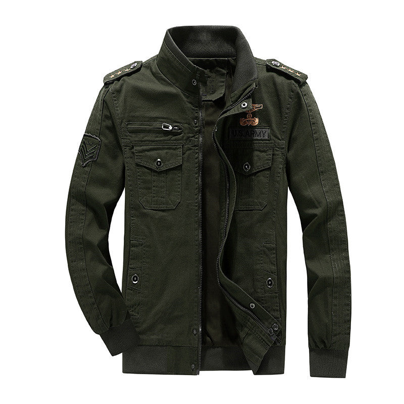 Herren Utility-Fieldblouson aus Canvas mit Epauletten, Brustpattentaschen und Rippbündchen Shop Nory