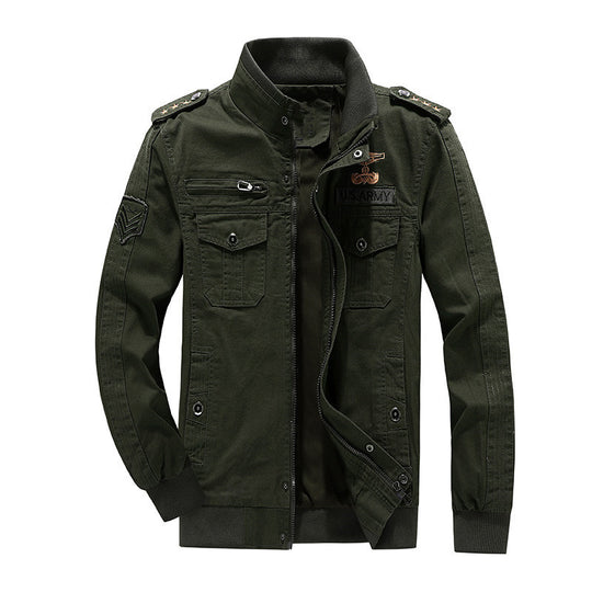 Herren Utility-Fieldblouson aus Canvas mit Epauletten, Brustpattentaschen und Rippbündchen Shop Nory