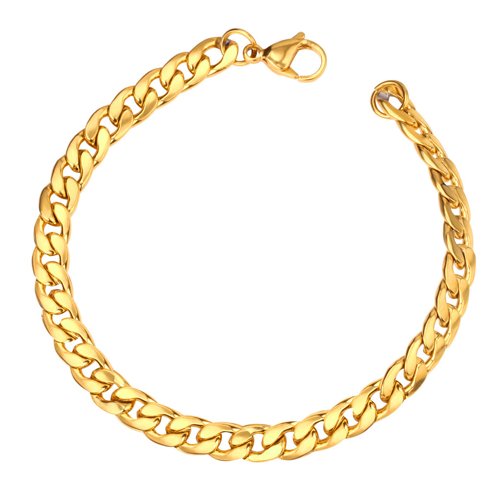Damen Edelstahl Armband mit elegantem Gliederdesign und luxuriösem Goldüberzug Shop Nory