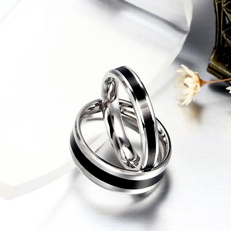 Herren Ring mit modernem, zweifarbigen Design und eleganten Akzenten Shop Nory