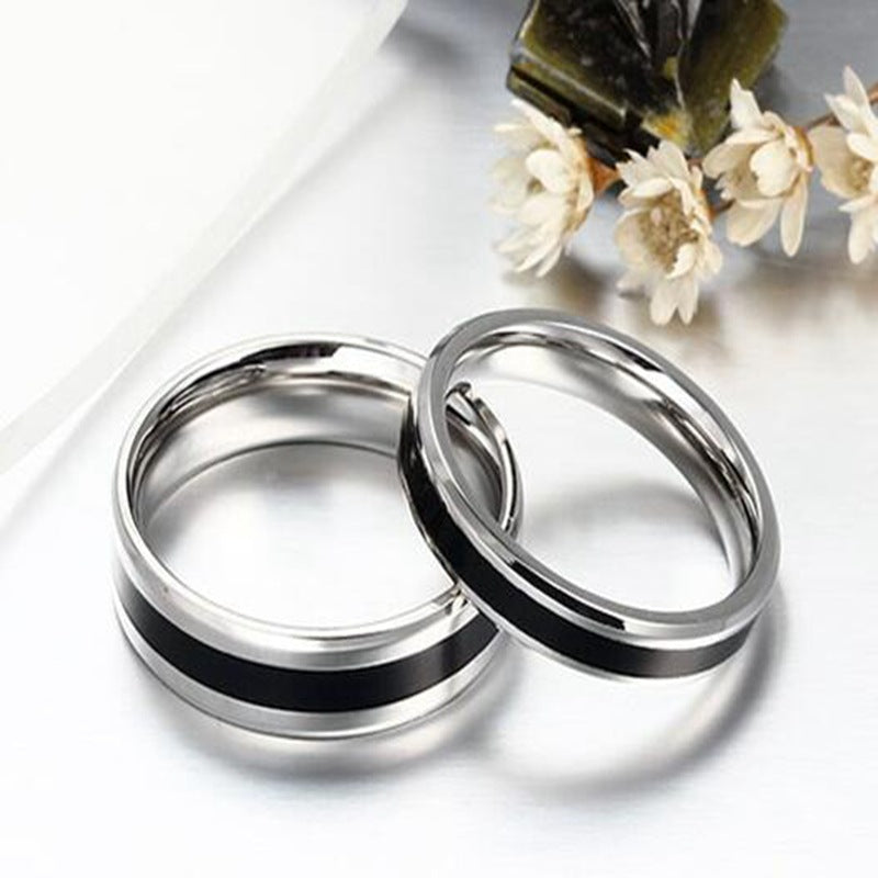 Herren Ring mit modernem, zweifarbigen Design und eleganten Akzenten Shop Nory