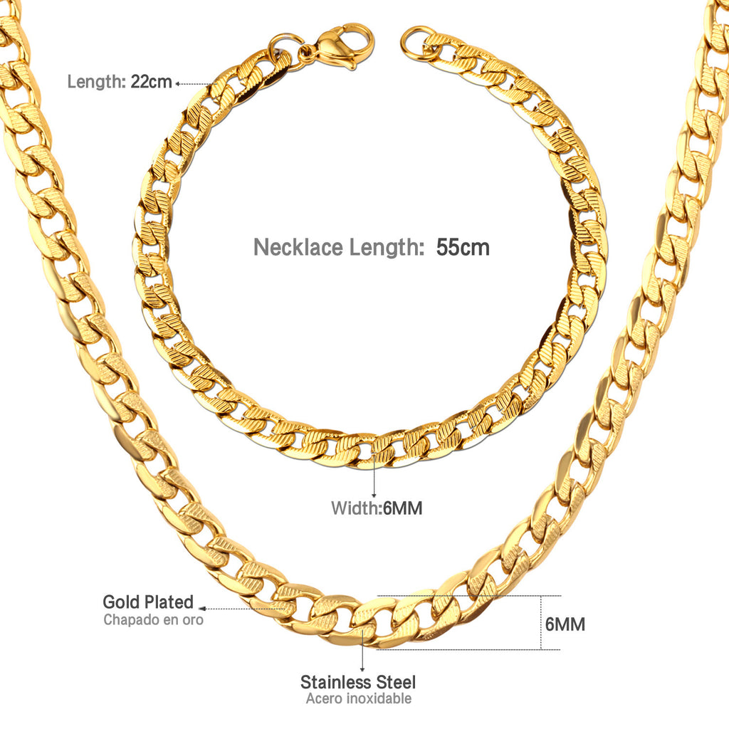 Damen Edelstahl Halskette mit feinen Glieder-Design Shop Nory