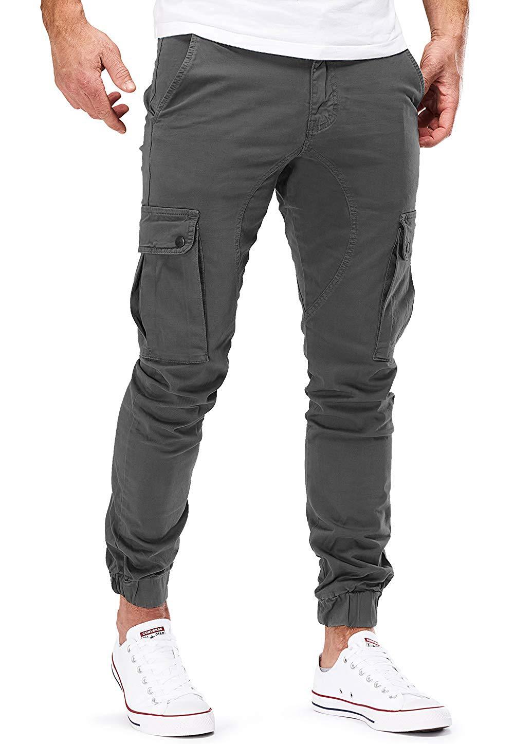 Herren Cargo-Hose mit elastischen Bündchen und multifunktionalen Taschen