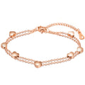 Damen Armband mit doppeltem Herzdesign Shop Nory