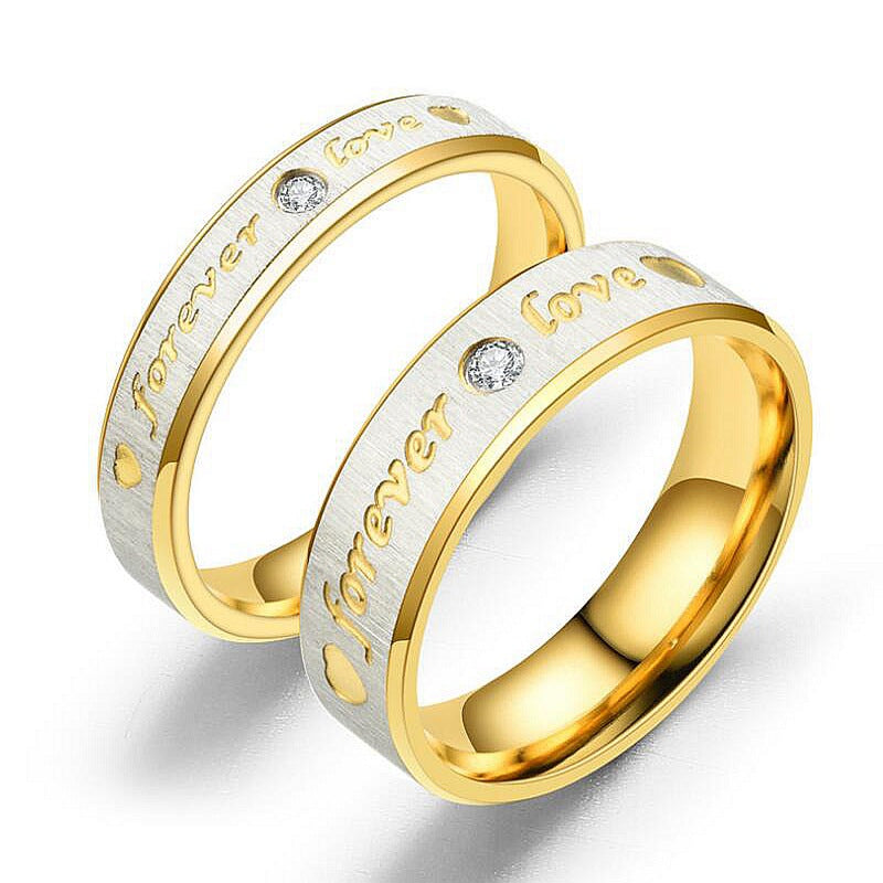Damen Ring mit elegantem graviertem Schriftzug und funkelndem Zirkonia Shop Nory