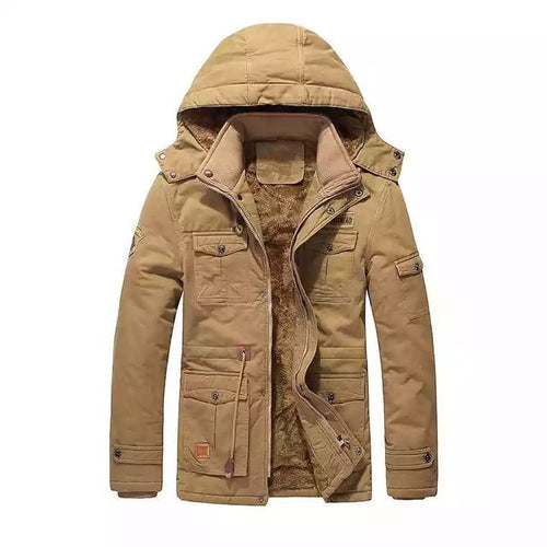 Herren Field-Parka mit Teddyfutter, Kapuze und Mehrzwecktaschen Shop Nory
