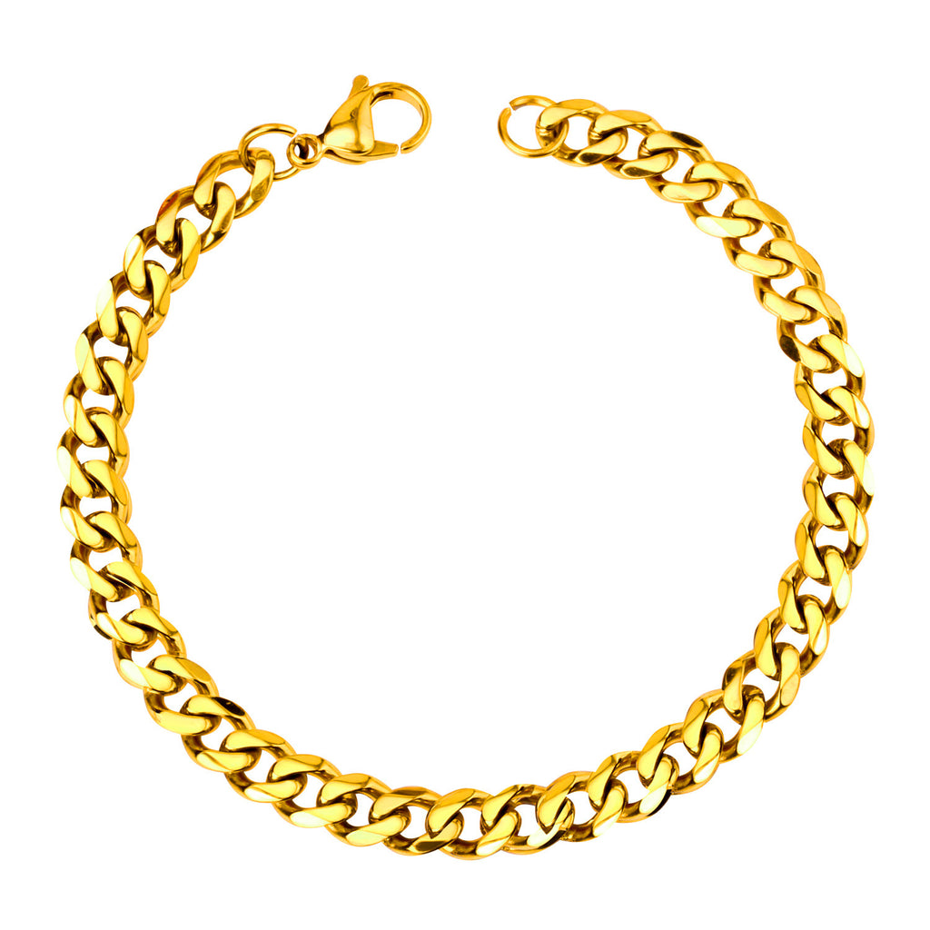 Damen Edelstahl Armband mit elegantem Gliederdesign und luxuriösem Goldüberzug Shop Nory