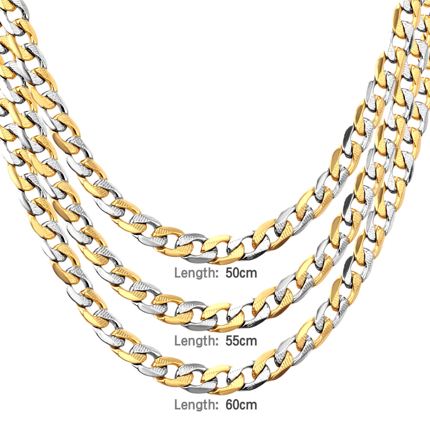 Damen Edelstahl Halskette mit feinen Glieder-Design Shop Nory