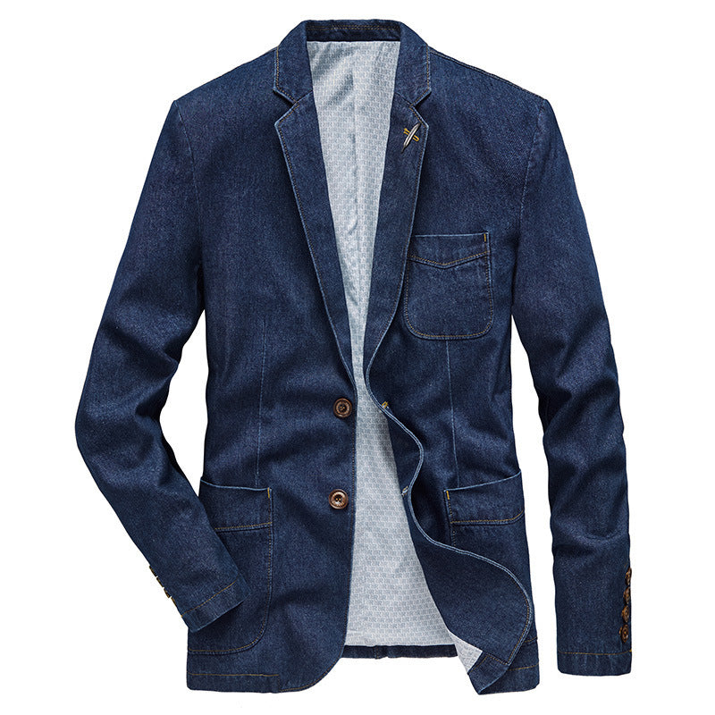 Herren Denim-Sakko mit legerer Schnittführung, aufgesetzten Taschen und feinem Innenfutter Shop Nory
