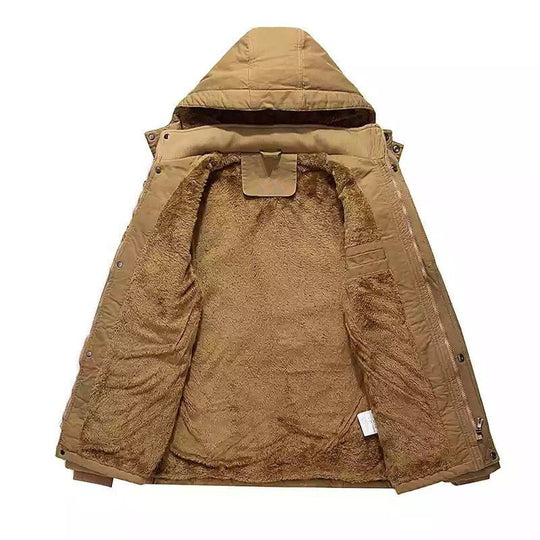 Herren Field-Parka mit Teddyfutter, Kapuze und Mehrzwecktaschen Shop Nory