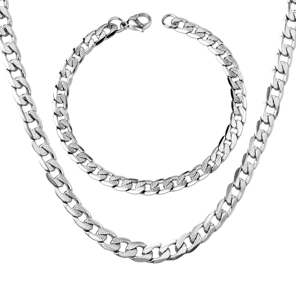 Damen Edelstahl Halskette mit feinen Glieder-Design Shop Nory