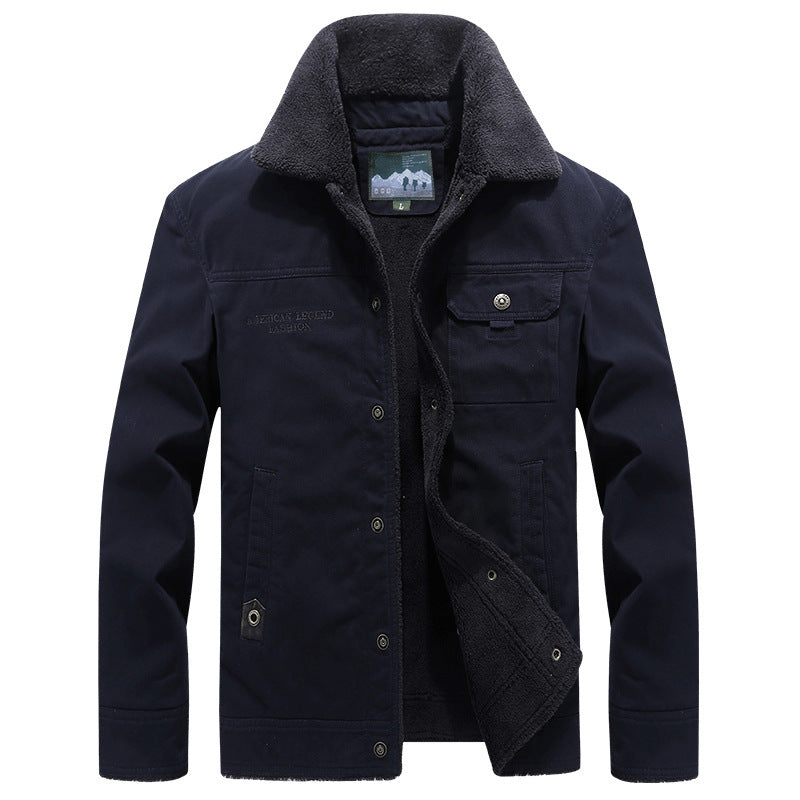 Herren Modische Arbeitsjacke mit Teddyfutter Shop Nory
