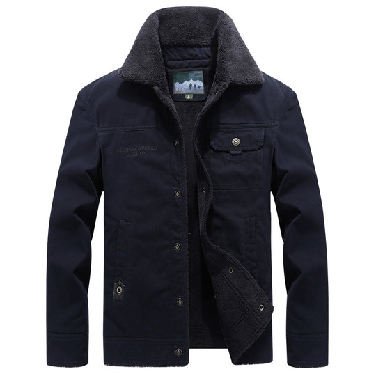 Herren Modische Arbeitsjacke mit Teddyfutter Shop Nory
