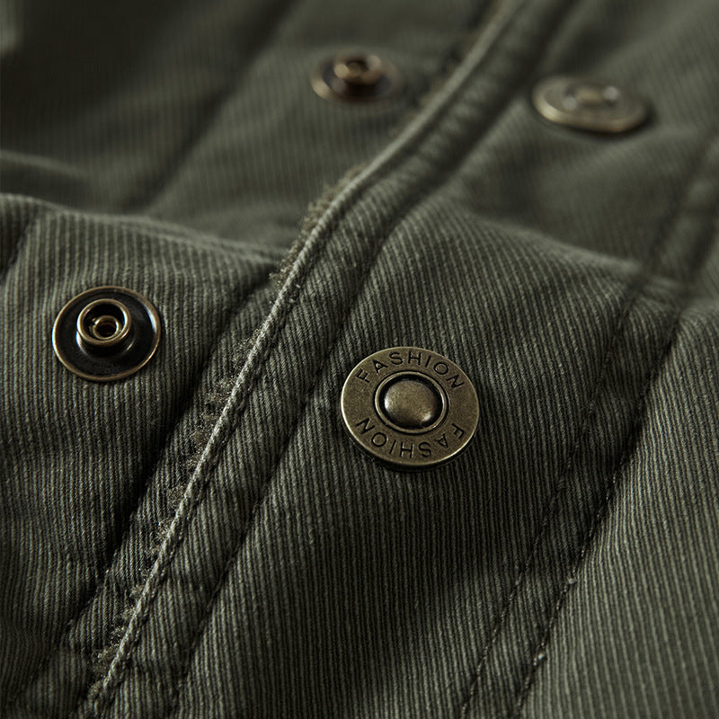 Herren Modische Arbeitsjacke mit Teddyfutter Shop Nory