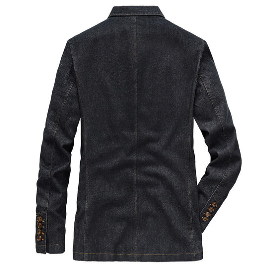 Herren Denim-Sakko mit legerer Schnittführung, aufgesetzten Taschen und feinem Innenfutter Shop Nory