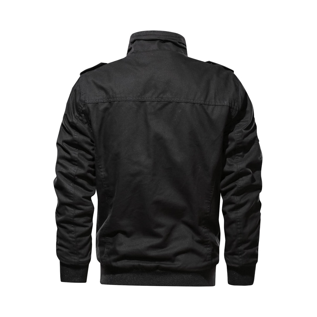 Herren Gefütterte Military-Canvasjacke mit Thermofütterung und Pattentaschen Shop Nory