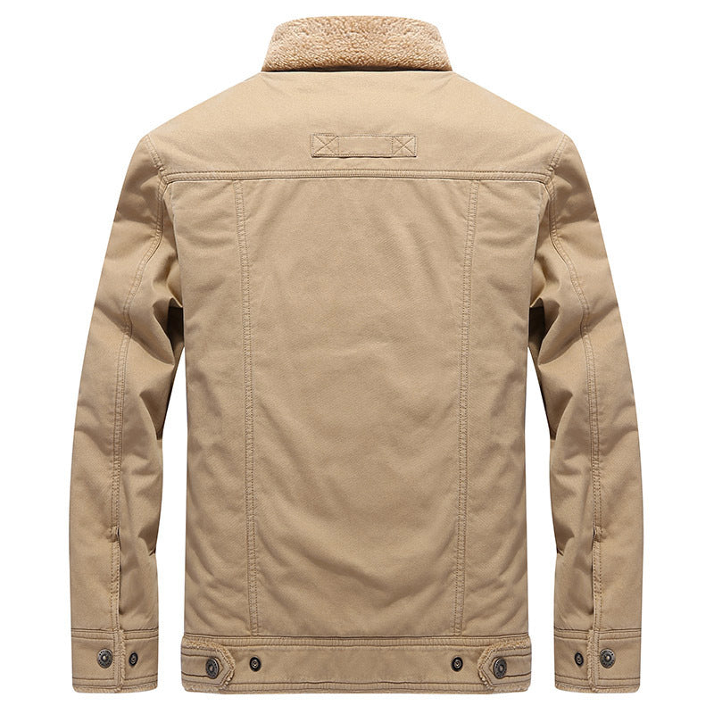 Herren Modische Arbeitsjacke mit Teddyfutter Shop Nory
