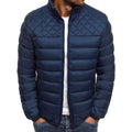 Herren Steppjacke mit modernem Kragen und praktischem Reißverschluss