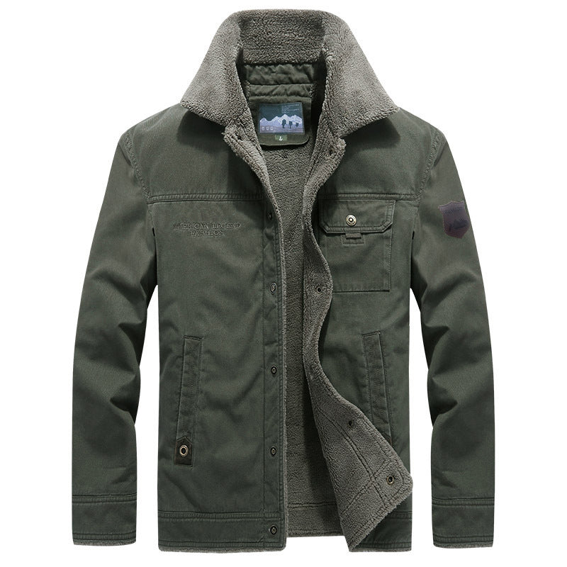 Herren Modische Arbeitsjacke mit Teddyfutter Shop Nory