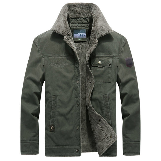Herren Modische Arbeitsjacke mit Teddyfutter Shop Nory