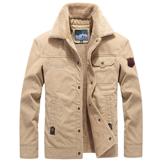 Herren Modische Arbeitsjacke mit Teddyfutter Shop Nory