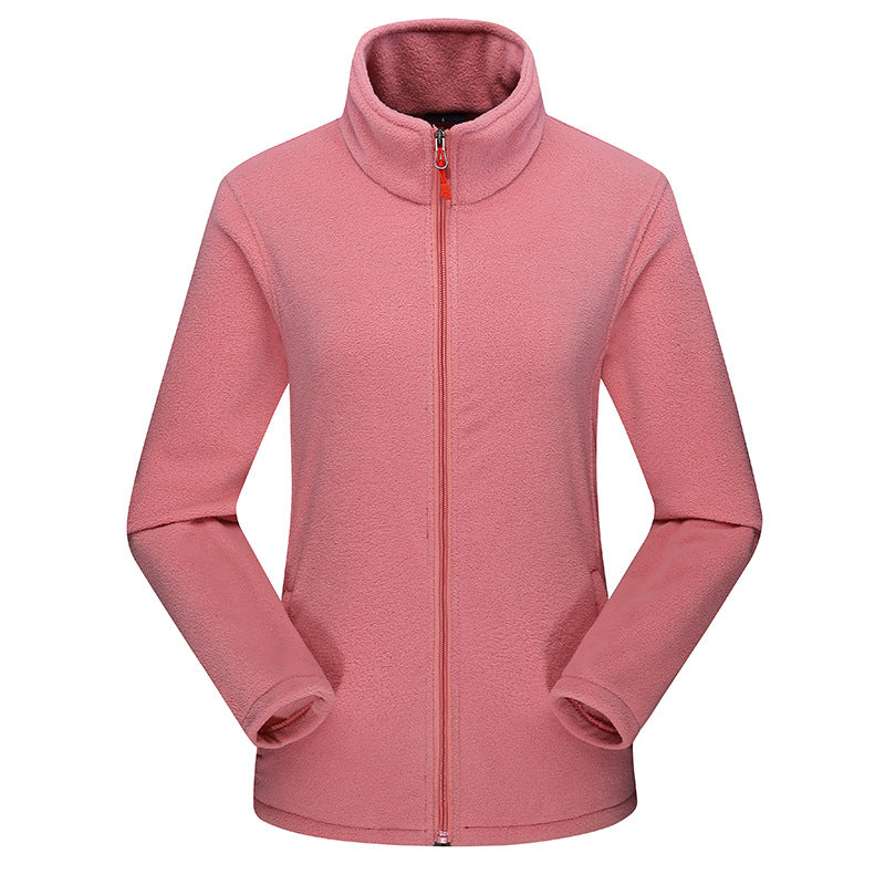 Damen Taillierte Fleecejacke mit Stehkragen und durchgehendem Reißverschluss Shop Nory