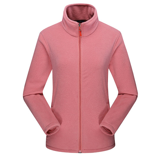 Damen Taillierte Fleecejacke mit Stehkragen und durchgehendem Reißverschluss Shop Nory