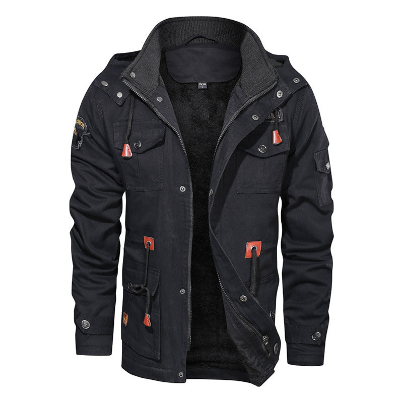 Herren Utility-Parka mit Teddyfutter und Mehrfachtaschen Shop Nory