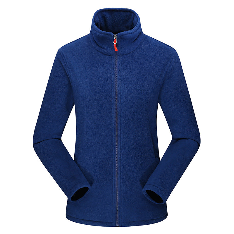Damen Taillierte Fleecejacke mit Stehkragen und durchgehendem Reißverschluss Shop Nory
