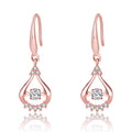 Damen Elegante und funkelnde Ohrringe im Tropfen-Design Shop Nory