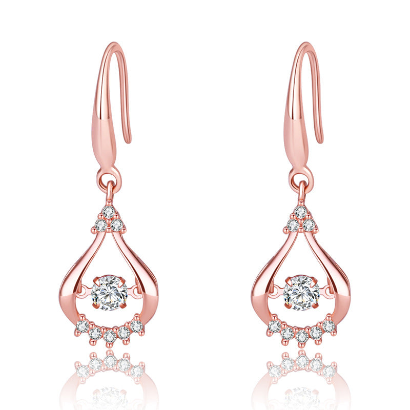 Damen Elegante und funkelnde Ohrringe im Tropfen-Design Shop Nory