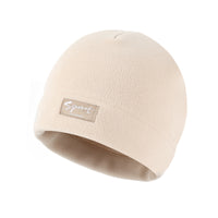 Beige Fleece Wärmemütze