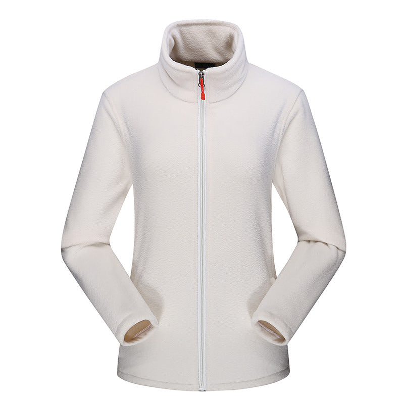 Damen Taillierte Fleecejacke mit Stehkragen und durchgehendem Reißverschluss Shop Nory