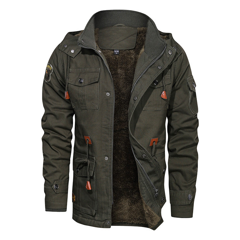 Herren Utility-Parka mit Teddyfutter und Mehrfachtaschen Shop Nory